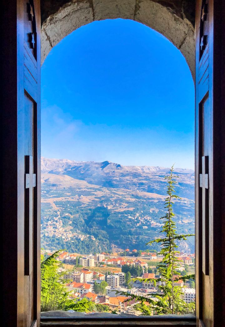 Mountain residential landscape in Baabda and Aley Lebanon